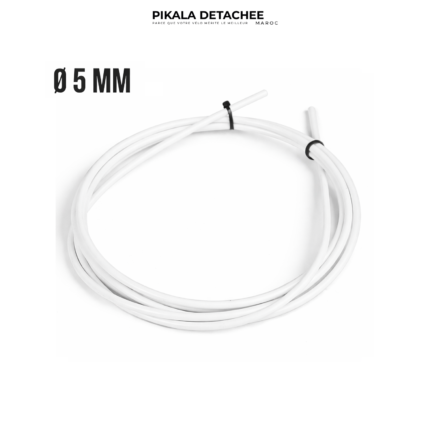 BRACKO BH-SD-01 Gaine de Câble de Frein Vélo Longueur 2.5 m Blanc