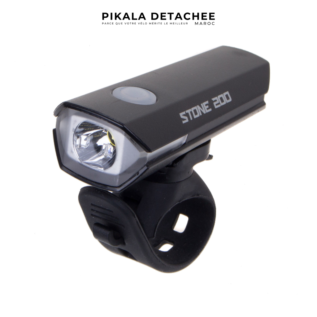 COBRA EC310 Lampe Avant LED USB Stone 200 COBRA EC310 Lampe Avant LED USB Stone 200 Rechargeable – Image 1