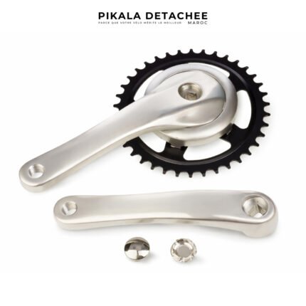 COBRA PL210 Pédalier City Aluminium 38 Dents Axe Carré Compatible Gazelle et Autres