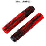 COBRA PO200 Poignées Vélo Silicone 160 mm Antidérapantes Rouge