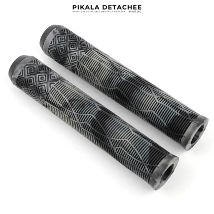 COBRA PO201 Poignées Vélo Silicone 160 mm Antidérapantes Gris