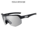 GES ALPHA Lunettes Vélo Sport Catégorie 3 UV400 Protection Solaire Noir