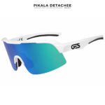 GES OMEGA Lunettes Vélo Sport Catégorie 3 UV400 Protection Solaire Blanc