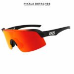 GES OMEGA Lunettes Vélo Sport Catégorie 3 UV400 Protection Solaire Noir Orange
