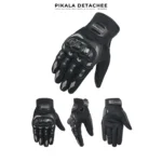 LEEKEMAN Gants Moto avec Protections Renforcées Noir Taille XL