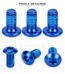 LIFELINE Vis de Disque de Frein Velo T25 Acier Bleu Lot de 6