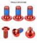 LIFELINE Vis de Disque de Frein Velo T25 Acier Rouge Lot de 6