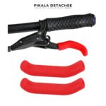 LUTA Housse Silicone pour Levier de Frein Vélo Antidérapante Rouge