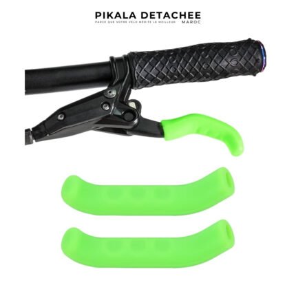 LUTA Housse Silicone pour Levier de Frein Vélo Antidérapante Vert