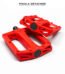 MAFIA BIKE Pedales Velo Plateformes Plastique Antiderapantes Rouge
