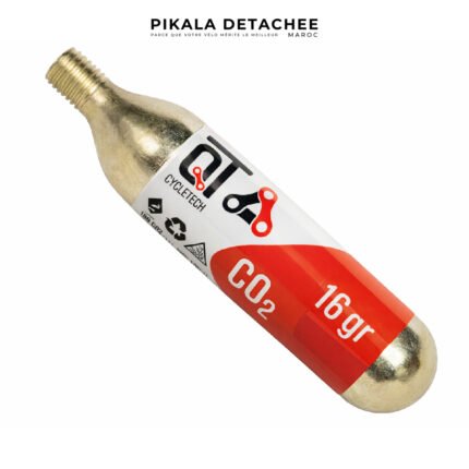 QT CYCLETECH Cartouche CO₂ 16 g avec Filetage Standard pour Gonflage Vélo