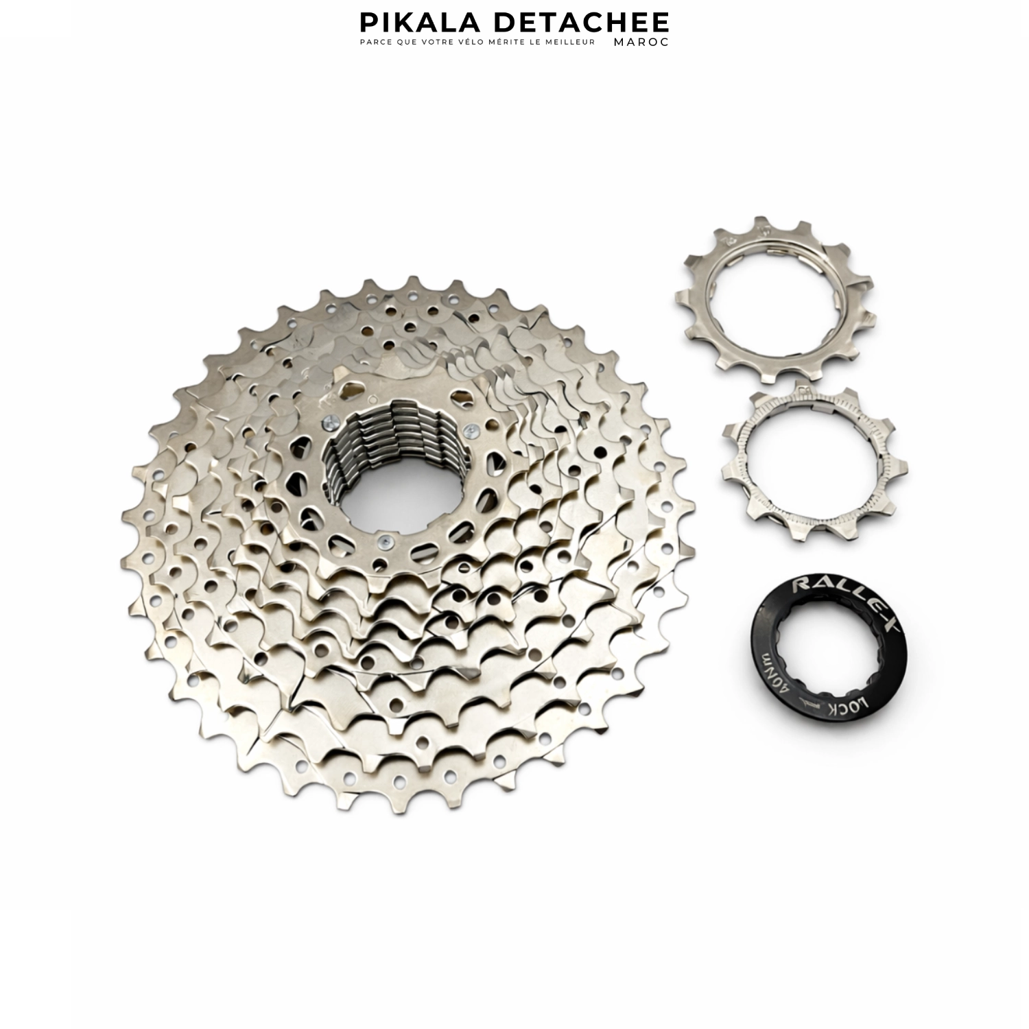 RALLEX Cassette Vélo 10 Vitesses 11–36T Large Plage Polyvalente RALLEX Cassette Vélo 10 Vitesses 11–36T Large Plage Polyvalente – Image 1