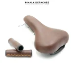RALLEX Kit Selle de Vélo avec Poignées Assorties Marron