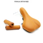 RALLEX Kit Selle de Vélo avec Poignées Assorties Marron Claire