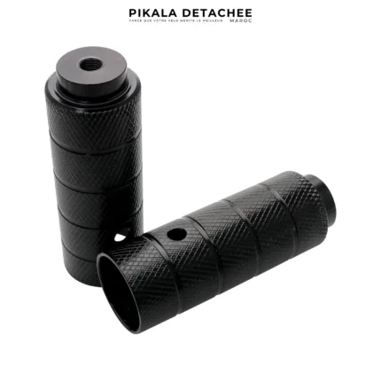 RALLEX Repose-Pieds Pegs Coniques en Acier Filetage Axe 10mm