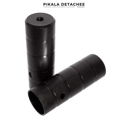 RALLEX Repose-Pieds Pegs Plats en Acier Filetage Axe 10mm