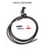 ROCKSHOX Reverb Assemblage Manette Gauche A1 Avec Tuyau Raccord Protection Collier