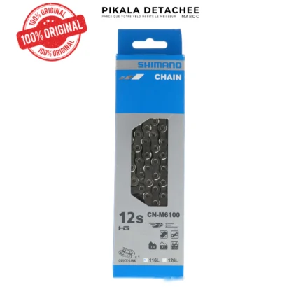 SHIMANO M6100Q Chaîne 12 Vitesses 116 Maillons Avec Attache Rapide