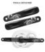 SRAM EX1 Manivelles Velo Electrique Compatible Bosch Brose Yamaha Standard ISIS