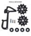 SRAM Poulie et Cage Derailleur Arriere EX1 Transmission 8 Vitesses