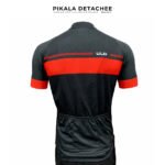 ULD Maillot Court Unisexe Respirant Polyester Microfibre Manches Lycra Noir Rouge Taille XS – Image 2
