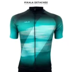 ULD Maillot Manche Courte Unisexe Respirant Polyester Microfibre Manches Lycra Turquoise Taille XS