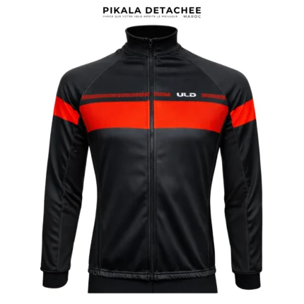 ULD Veste Hiver Thermique Membrane Tek Hydro Repellente Noir Rouge Taille S
