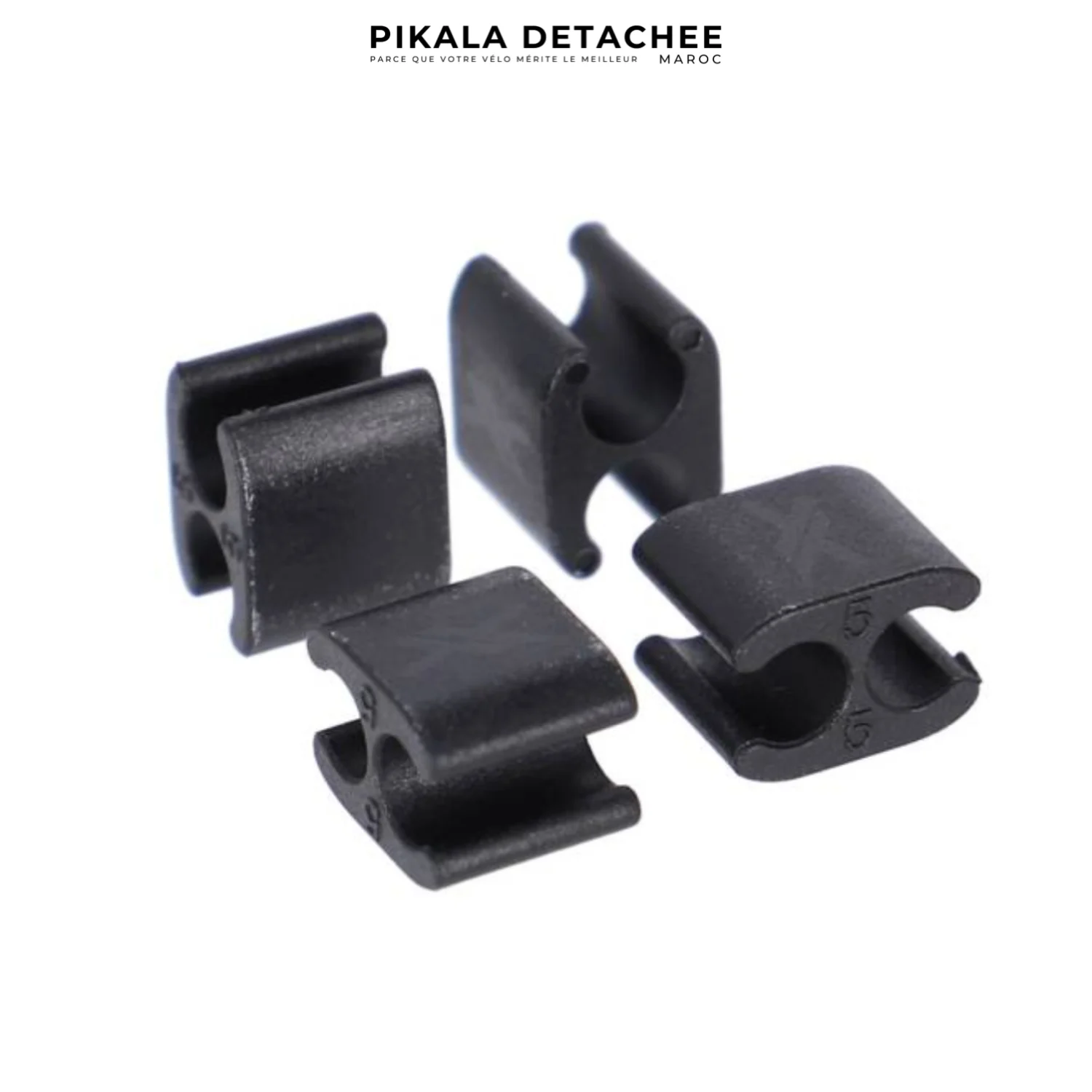 XLC BR-X120 Kit Clips Attache Câbles Pour Gaine 4mm - 4 Pieces