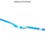 XLC HB M16 Pro Ride Guidon VTT Aluminium 780 mm O31.8 mm Rise 25 mm Bleu