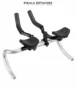 XLC HB T04 Prolongateurs Triathlon Pour Guidon O25.4 a 31.8 mm – 280 95 mm