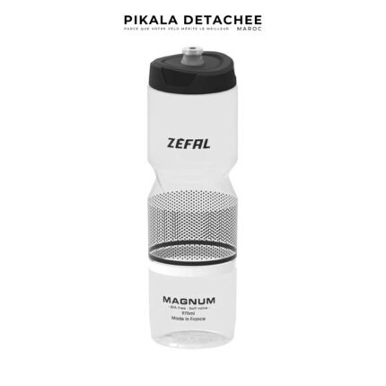 ZEFAL Magnum Bidon Vélo Grande Capacité 975 ml Transparent