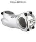 ZIPP Service Course Potence Route O31.8 Longueur 75 mm Angle 25 Degres Argent