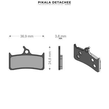 BRENTA Plaquette Organique Pour Shimano XT-M755 / Hope / Grimeca / Sram / Trickstuff