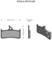 BRENTA Plaquette Organic Pour Shimano XT M755 Hope Grimeca Sram Trickstuff
