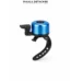LUTA Sonnette Velo Mini Dring Aluminium Support Silicone Reglable Bleu