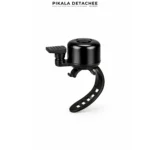 LUTA Sonnette Vélo Mini Dring Aluminium Support Silicone Réglable Noir