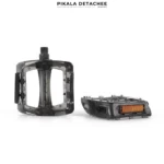 NECO Pédales Vélo Plateformes Antidérapantes Noir Transparent