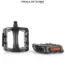 NECO Pedales Velo Plateformes Antiderapantes Noir Transparent