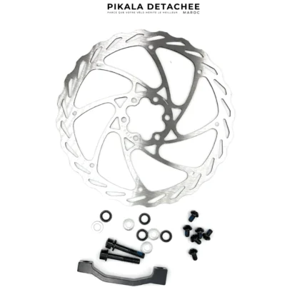 NUTT Disque de Frein Avant VTT 6 Trous 180mm Avec Vis et Adaptateur