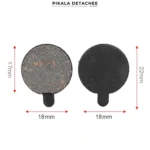 RALLEX Plaquettes de Frein Trottinette Électrique Rondes 17x18x22 mm