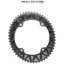absoluteBLACK Plateau Ovale Road 53T 145 BCD Compatible Campagnolo