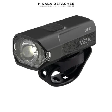 MOON Vela Lampe Avant Vélo 350 Lumens Rechargeable USB Noir