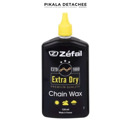 ZEFAL Extra Dry Wax 120 ml Lubrifiant Chaîne Premium à Base de Cire Conditions Sèches