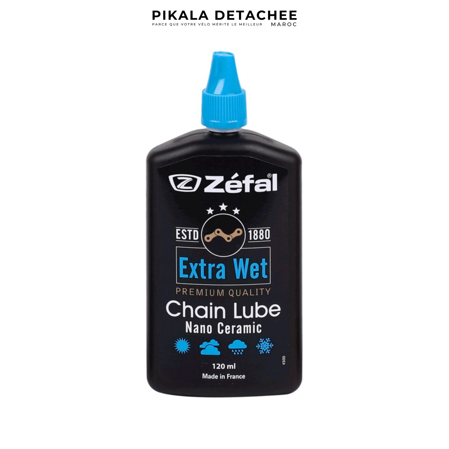 ZEFAL Extra Wet Lube ZEFAL Extra Wet Lube 120 ml Lubrifiant Chaîne Premium à Base de Céramique pour Conditions Humides – Image 1
