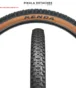 KENDA Kadre K1027 Pneu VTT 27.5x2.35 56 584 650x56B Noir Marron Tringle Rigide 1