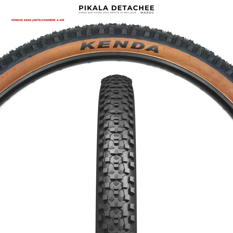 KENDA Kadre K1027 Pneu VTT 27.5x2.35 56 584 650x56B Noir Marron Tringle Rigide 1