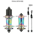 HASSNS PRO7 Moyeux Avant Et Arrière 32 Trous 120 POE Rainbow