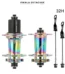 HASSNS PRO7 Moyeux Avant Et Arriere 32 Trous 120 POE Rainbow