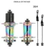 HASSNS PRO7 Moyeux Avant Et Arriere 36 Trous 120 POE Haute Performance Rainbow