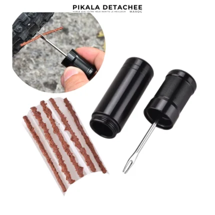 RIDERACE Mini Kit De Réparation Crevaison Pneus Tubeless Avec 5 Mèches